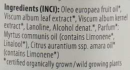 Organiczny olejek do masażu z rytmizowanym ekstraktem z jemioły Mirt i kwiat pomarańczy - Sonett Massage Oil — Zdjęcie N3