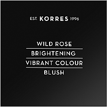 Pudrowy róż do policzków - Korres Wild Rose Brightening Vibrant Colour Blush — Zdjęcie N2
