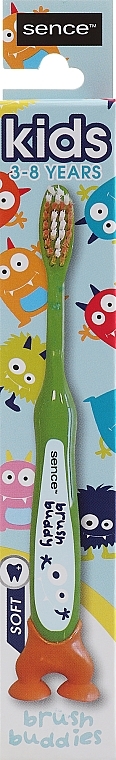 Szczoteczka do zębów dla dzieci, zielona - Sence Fresh Kids Soft Toothbrush — Zdjęcie N1