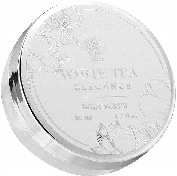 Zestaw - Aurora White Tea Elegance (sh/foam/280ml + b/lotion/240ml + b/scrub/50ml + washcloth) — Zdjęcie N5