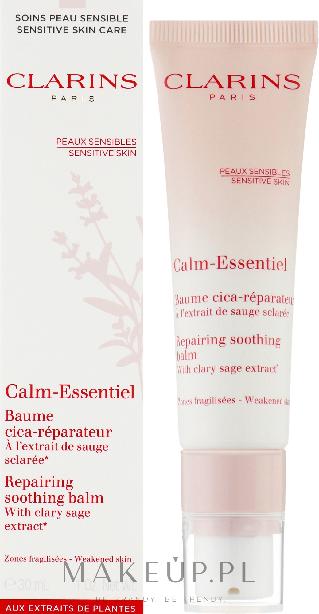 Balsam do twarzy i ciała, wrażliwa skóra - Clarins Calm-Essentiel Repairing Soothing Balm — Zdjęcie 30 ml