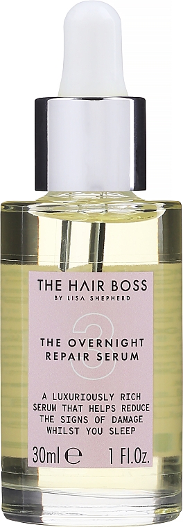 Wzmacniająco-odbudowujące serum do włosów na noc - The Hair Boss The Overnight Repair Serum — Zdjęcie N1