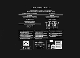 Zestaw - Baylis & Harding Black Pepper & Ginseng Signature Collection (sh/gel/100ml + f/wash/100ml + crystals/75g + bathrobe) — Zdjęcie N6