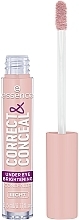 Rozjaśniający korektor pod oczy - Essence Correct & Conceal Under Eye Brightening Concealer — Zdjęcie N1