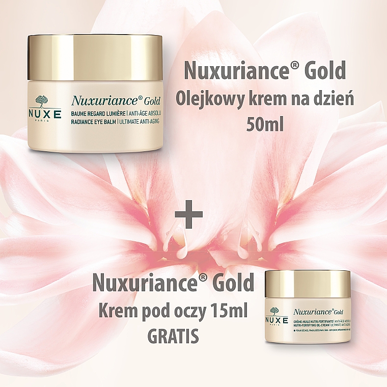 Zestaw prezentowy - Nuxe Nuxuriance Gold (cream/50ml + eye/cream/15ml) — Zdjęcie N3