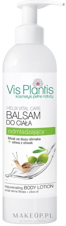 Regenerujący balsam do ciała Filtrat ze śluzu ślimaka + oliwa z oliwek - Vis Plantis Helix Vital Care — Zdjęcie 400 ml
