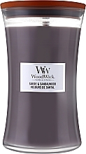 Świeca zapachowa w szkle - WoodWick Suede & Sandalwood Candle — Zdjęcie N1