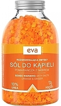 Pomarańczowo-imbirowa sól do kąpieli z mocznikiem 10% - Eva Natura Bath Salt 10% Urea — Zdjęcie N1
