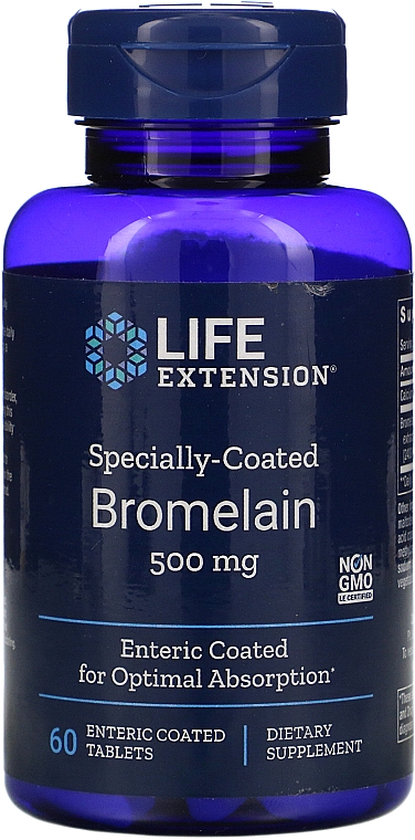 Bromelaina w tabletkach - Life Extension Bromelain — Zdjęcie N1