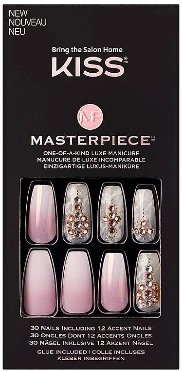 Sztuczne paznokcie press-on - Kiss Masterpiece One-Of-A-Kind Luxe Mani — Zdjęcie N1