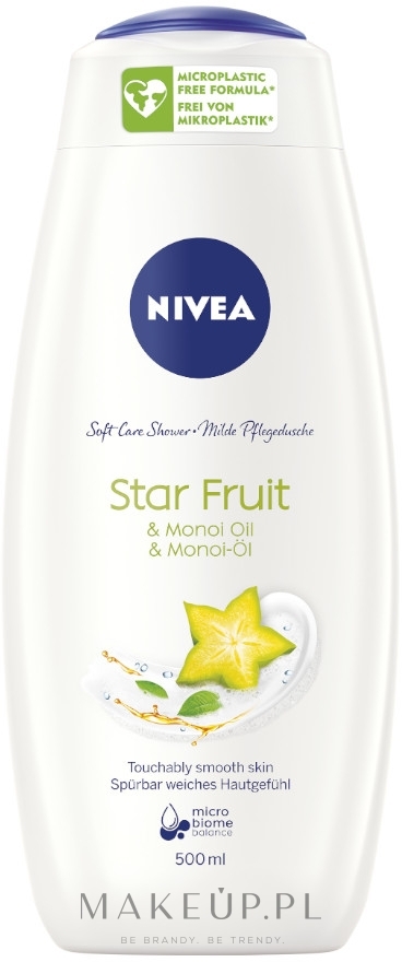 Żel pod prysznic Karambola i olej monoi - NIVEA Care & Star Fruit Shower Gel — Zdjęcie 500 ml