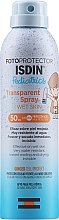Przeciwsłoneczny spray ochronny dla dzieci - Isdin Fotoprotector Pediatrics Transparent Spray Wet Skin SPF 50+ — Zdjęcie N1