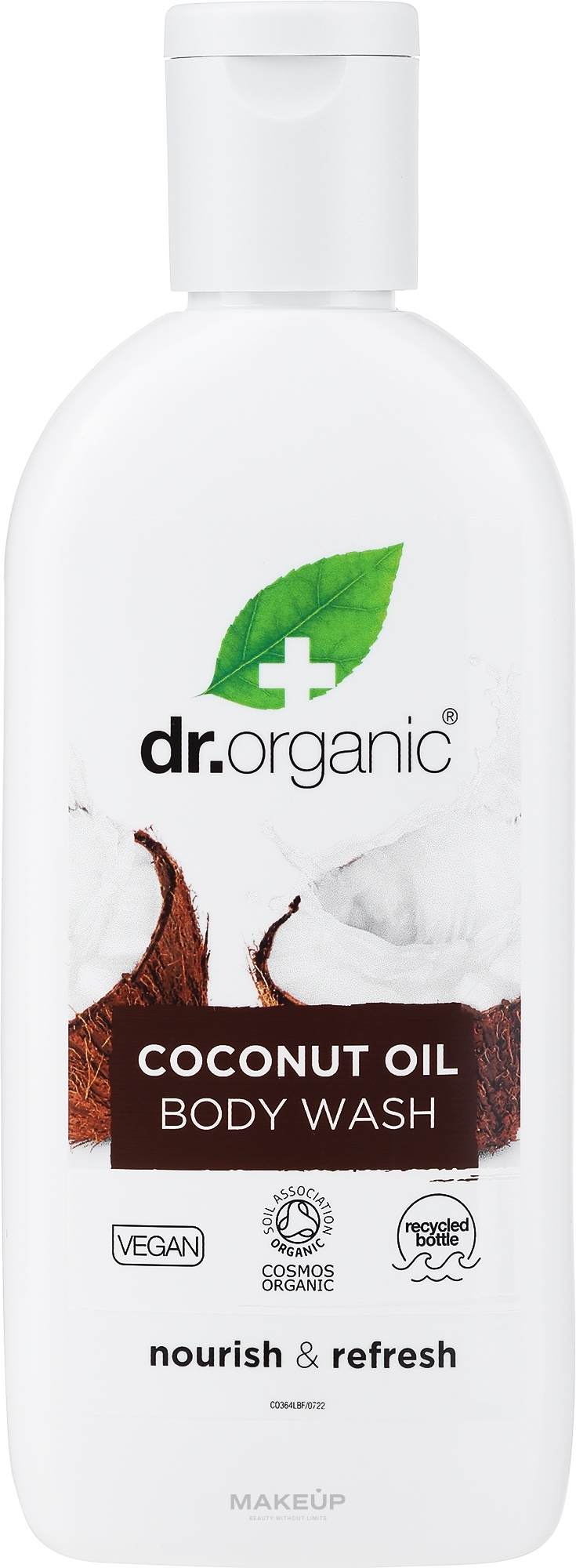 Żel do mycia ciała z organicznym olejem kokosowym - Dr Organic Bioactive Skincare Organic Coconut Virgin Oil Body Wash — Zdjęcie 250 ml