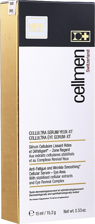 Komórkowe serum wygładzające do skóry wokół oczu dla mężczyzn - Cellmen CellUltra Eye Serum-XT — Zdjęcie N2