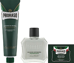 Zestaw do golenia dla mężczyzn - Proraso Green Classic Shaving Duo (sh/cr/150ml + ash/balm/100ml) — Zdjęcie N2