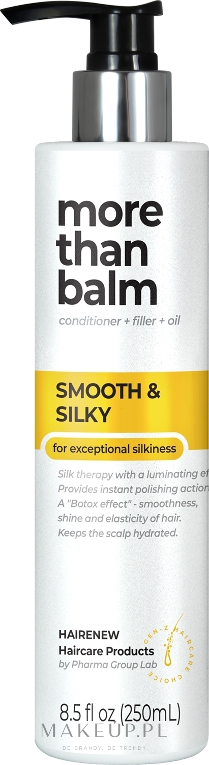 Laminujący balsam do włosów z jedwabiem - Hairenew Smooth & Silky Balm Hair — Zdjęcie 250 ml