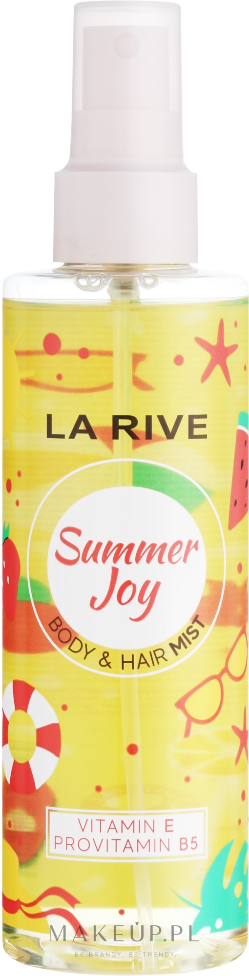Perfumowany spray do włosów i ciała Summer Joy - La Rive Body & Hair Mist — Zdjęcie 200 ml