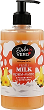 Kremowe mydło w plynie z proteinami mleka - Dolce Vero Vanilla Milk — Zdjęcie N1