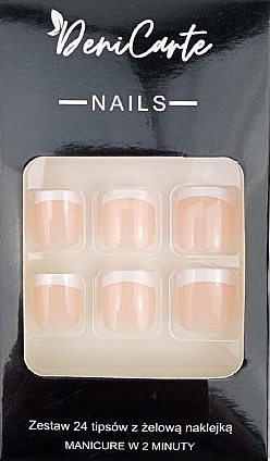 Tipsy do stóp, 24 sztuki - Deni Carte Nails 9911 — Zdjęcie N1