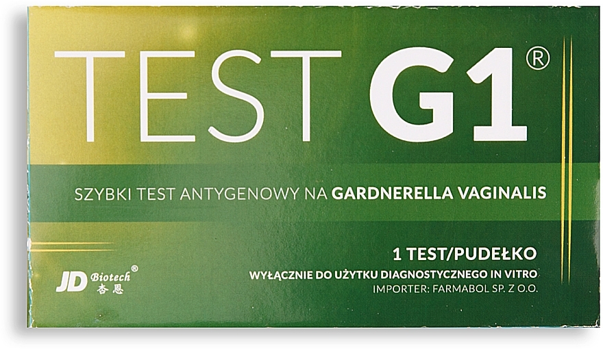 Test antygenowy na Gardnerella Vaginalis - Farmabol Test G1 — Zdjęcie N1