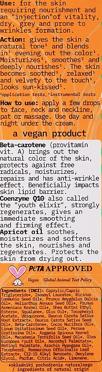 Olejek do twarzy z beta-karotenem - Floslek Beta Carotene Oil — Zdjęcie N3