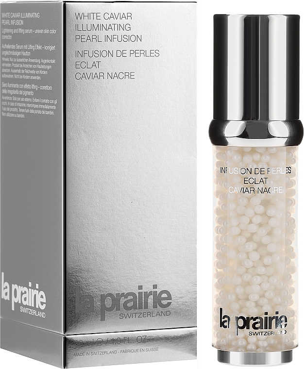 Przeciwstarzeniowe serum do twarzy z kawiorem - La Prairie White Caviar Illuminating Pearl Infusion