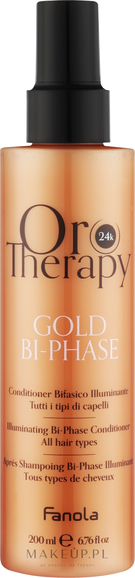 Odżywka do włosów - Fanola Oro Therapy Gold 24K Condicioner All Hair Types — Zdjęcie 200 ml