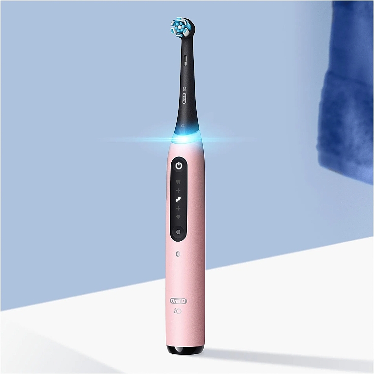 Elektryczna szczoteczka do zębów, różowa, z etui - Oral-B iO Series 5 Pink — Zdjęcie N4