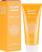 Kup Krem do ciała po opalaniu - Klapp Immun Sun After Sun Aloe Vera Cream Gel