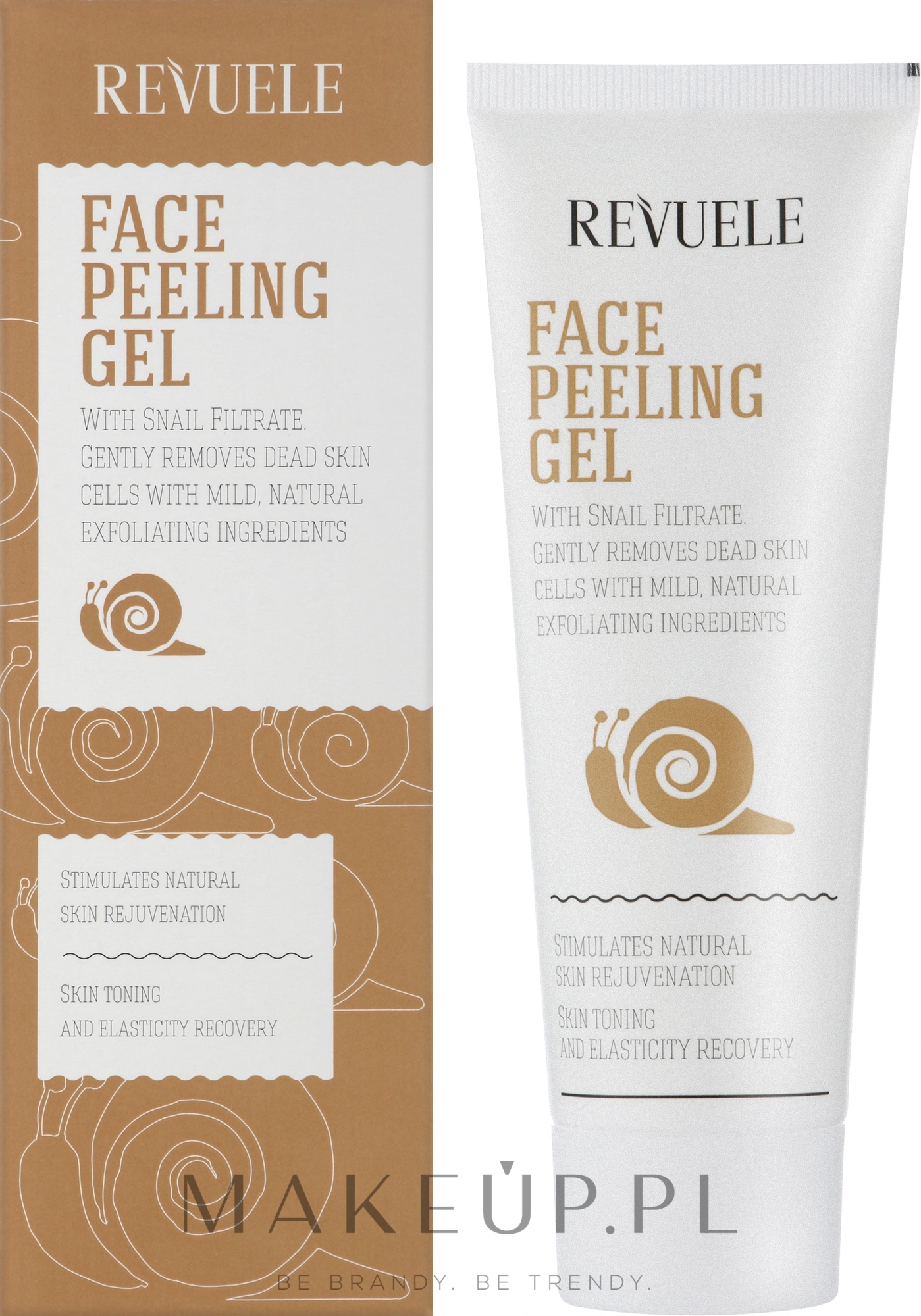 Peeling do skóry twarzy z ekstraktem ze śluzu ślimaka - Revuele Face Peeling Gel With Snails Filtrate — Zdjęcie 80 ml