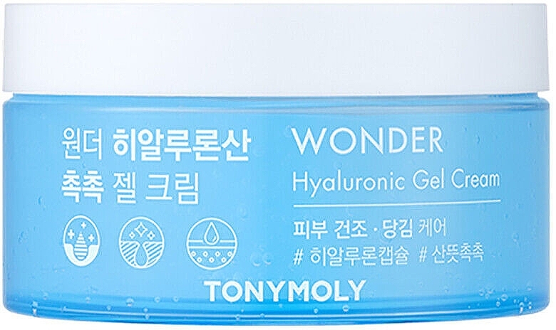 Żel-krem do twarzy z kwasem hialuronowym - Tony Moly Wonder Hyaluronic Acid Gel Cream — Zdjęcie N1
