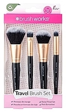 Kup Zestaw pędzli do makijażu, 4 sztuki - Brushworks Travel Makeup Brush Set