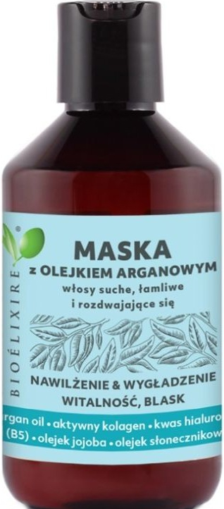 Maska z olejem arganowym do włosów suchych, łamliwych i rozdwajających się - Bioelixire Argan Oil Vegan  — Zdjęcie N1