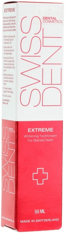 Wybielająca pasta do zębów - SWISSDENT Extreme Whitening Toothcream For Stained Teeth — Zdjęcie N4