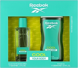 Reebok Cool Your Body Gift Set For Women - Zestaw (edt 50 ml + sh/gel 250 ml) — Zdjęcie N1
