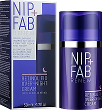 Odmładzający krem do twarzy na noc z retinolem - NIP + FAB Retinol Fix Overnight Cream — Zdjęcie N2