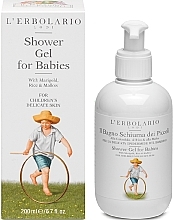 Kup Żel pod prysznic dla niemowląt z nagietkiem, ryżem i malwą - L'Erbolario The Baby Garden Shower Gel for Babies