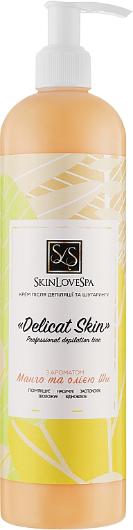 Krem po depilacji i cukrowaniu z masłem shea i mango - SkinLoveSpa Delicat Skin — Zdjęcie N3