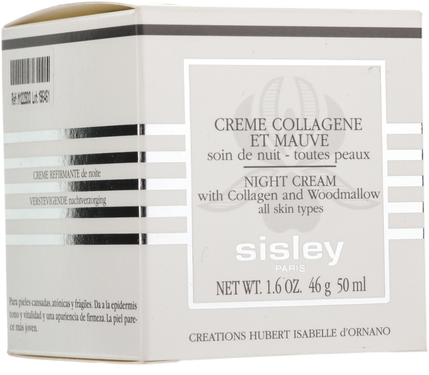Ujędrniający krem na noc z kolagenem i malwą do skóry pozbawionej witalności - Sisley Crème Collagène et Mauve Night Cream — Zdjęcie N3