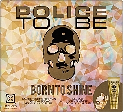 Kup Police To Be Born To Shine For Men - Zestaw (edt/40ml + shmp/100ml)