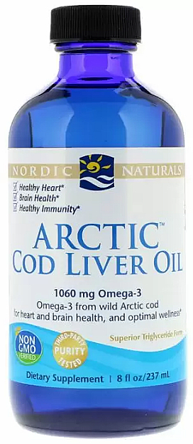 Olej z wątroby dorsza w płynie - Nordic Naturals Cod Liver Oil — Zdjęcie N1