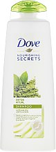 Szampon do włosów Herbata matcha i mleko ryżowe - Dove Nourishing Secrets Detox Ritual Shampoo With Matcha And Rice Milk — фото N1