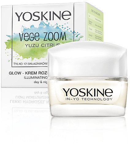 Rozświetlający krem do twarzy na dzień i na noc - Yoskine Vege Zoom Yuzu Citrus — Zdjęcie N1