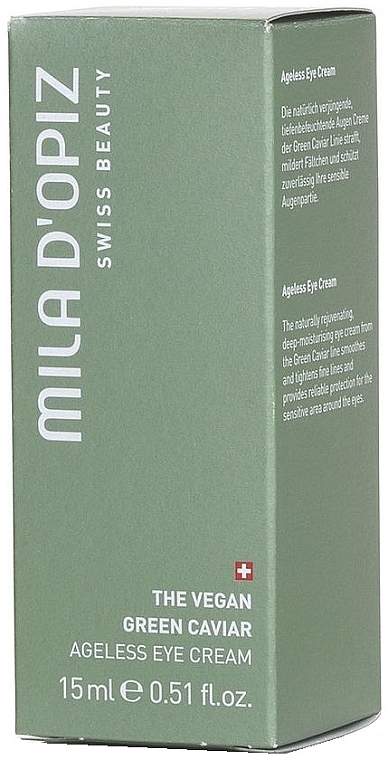 Krem pod oczy - Mila D’Opiz The Vegan Green Caviar Ageless Eye Cream — Zdjęcie N2