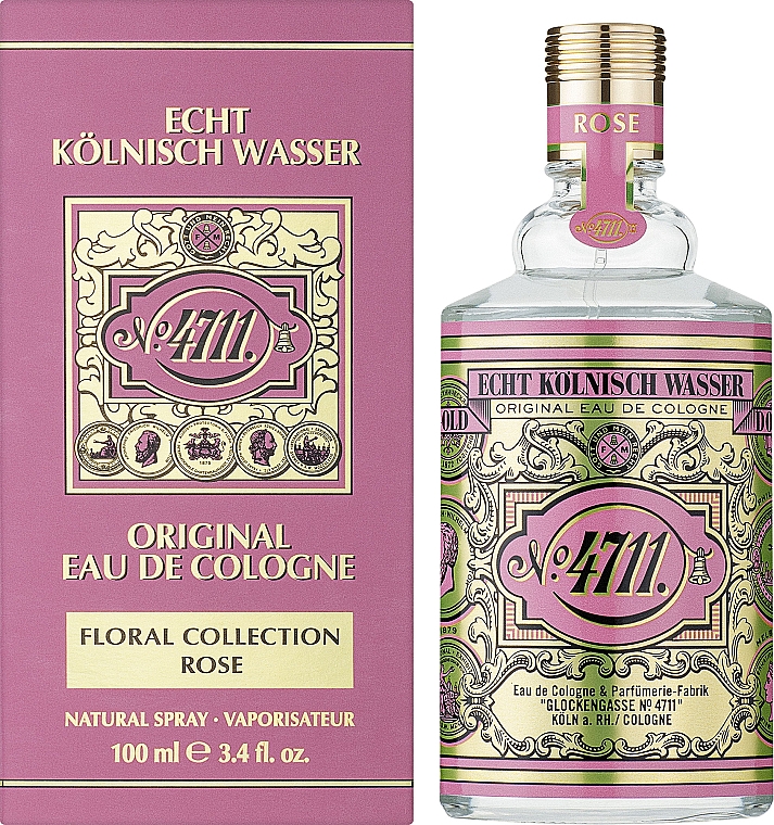 Maurer & Wirtz 4711 Original Eau de Cologne Rose - Woda kolońska — Zdjęcie N2