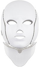 Kup Terapeutyczna maska ​​LED na twarz i szyję, biała - Palsar7 Ice Care LED Face White Mask