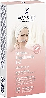Paski żelowe do depilacji twarzy - Waysilk Gel Hair Removal Strips — Zdjęcie N1