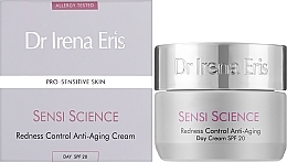 Przeciwzmarszczkowy krem do twarzy na dzień - Dr Irena Eris Sensi Science Redness Control Anti-Aging Day Cream SPF 20 — Zdjęcie N2