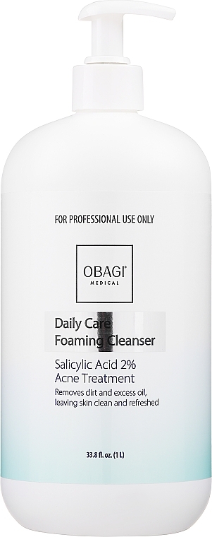 Oczyszczający żel do mycia twarzy - Obagi Medical CLENZIderm M.D. Daily Care Foaming Cleanser Salicylic Acid 2% — Zdjęcie N2