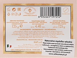 Roślinne mydło w kostce Mandarynka - Saponificio Artigianale Fiorentino Botticelli Mandarin Soap — Zdjęcie N3